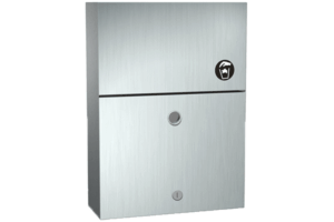 ASI 0473-1A - Sanitary Napkin Disposal with Lock - Surface Mounted