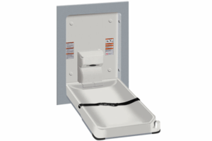 ASI 9017 - Baby Changing Station - Vertical Recessed - SS