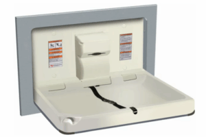 ASI 9018 - Baby Changing Station - Horizontal Recessed - SS